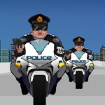 Игра Игра-стрелялка против полиции на мотоциклах